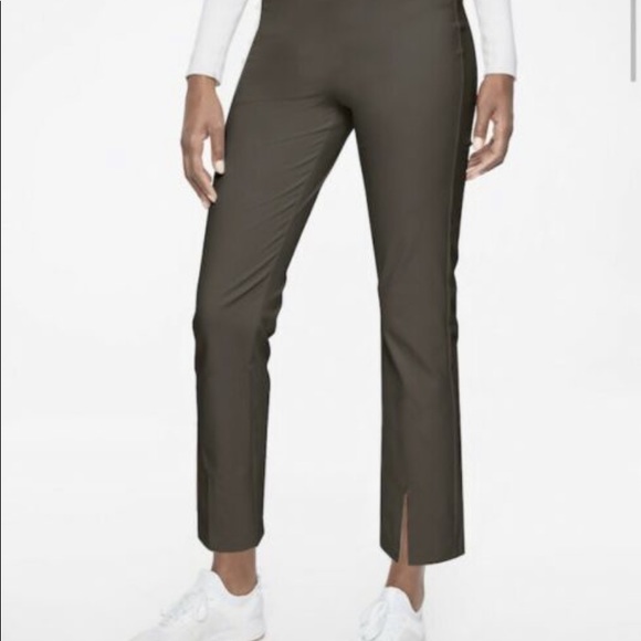 Athleta Pants - ATHLETA arbor olive green wander slim trouser pant